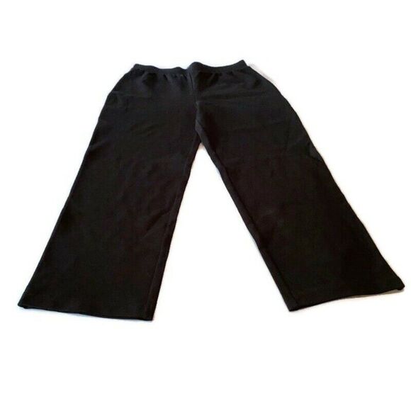 Soft Surroundings Small Petite Black Ponte Knit Pullon Pants Elastic Waistband - Picture 8 of 8